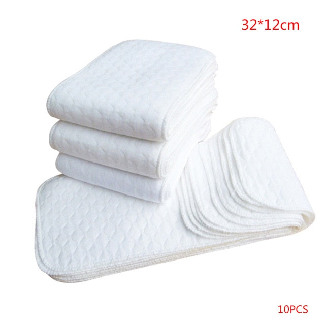 3 Layer 100% Cotton Washable Baby Diaper