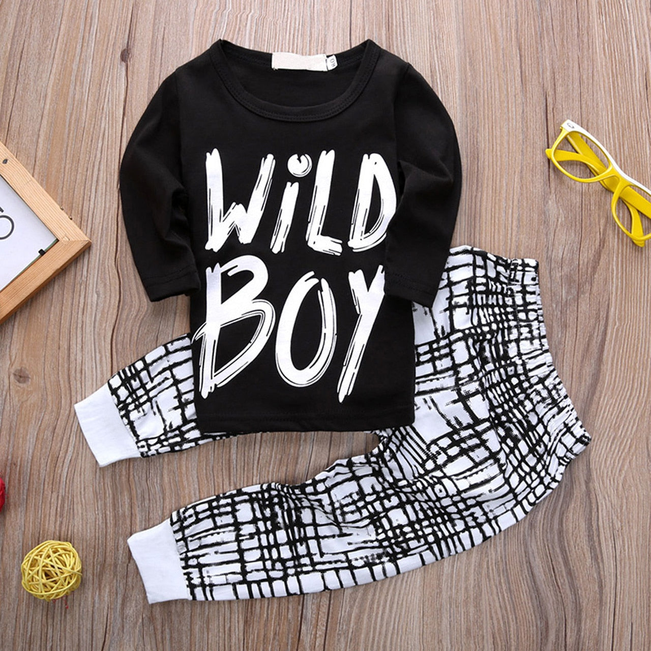 Baby boy clothes Long sleeve Top + pant