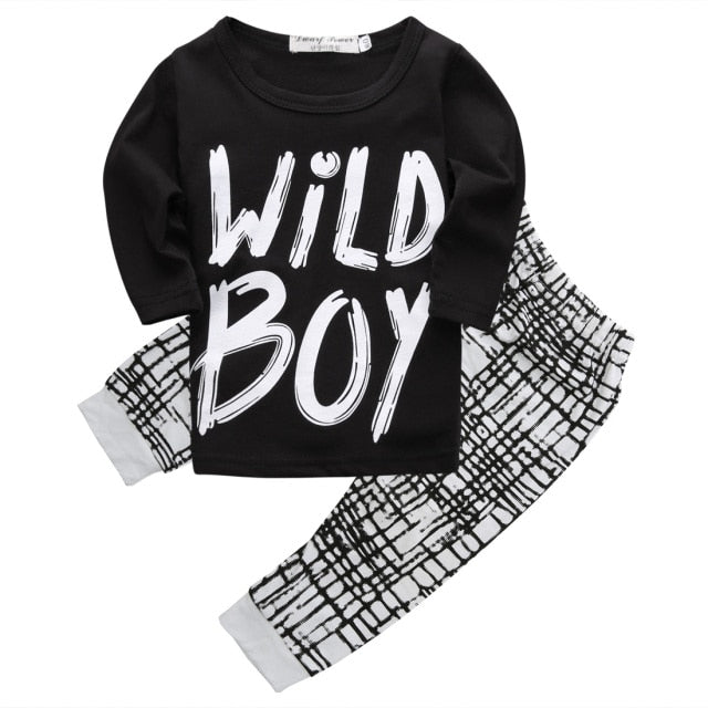 Baby boy clothes Long sleeve Top + pant