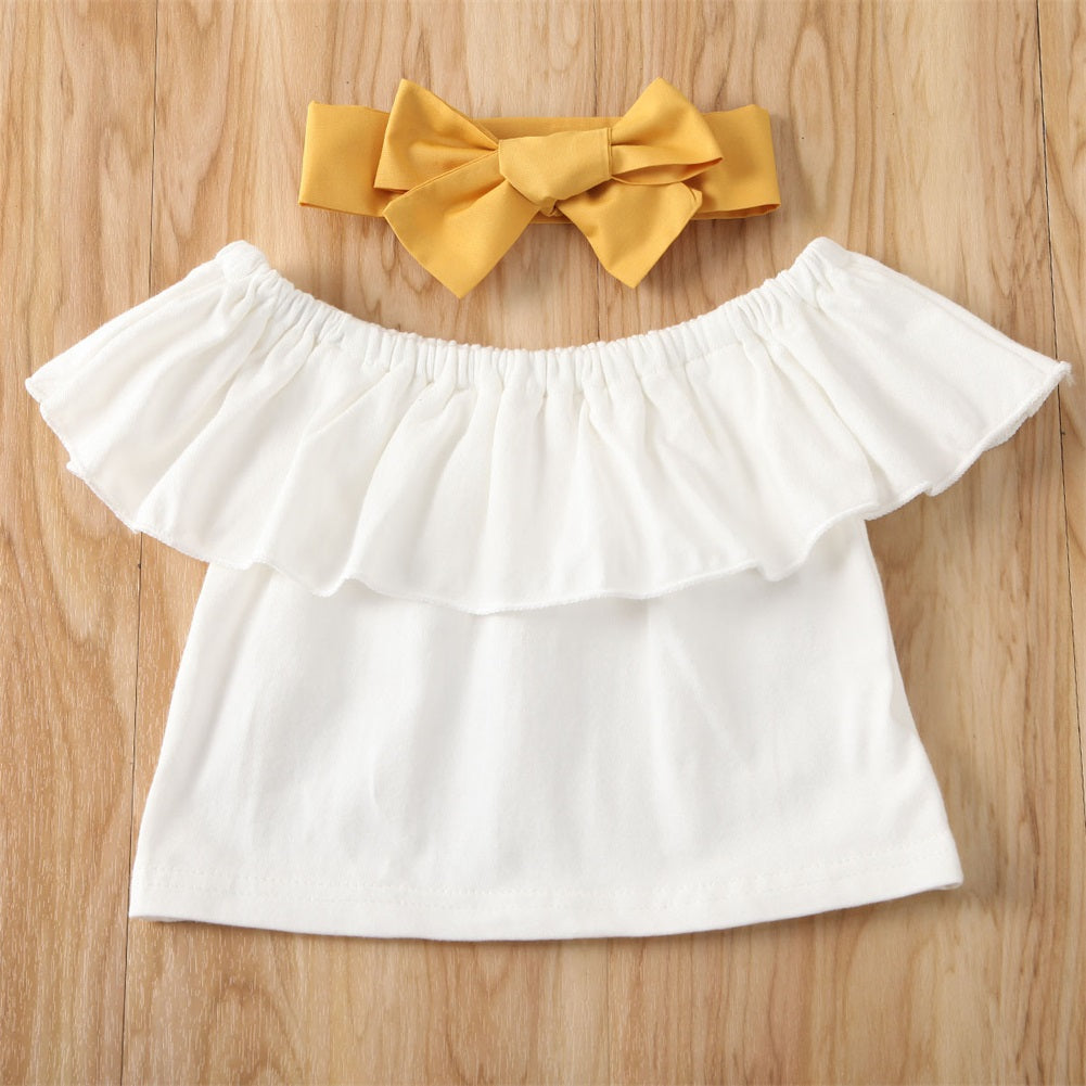 Ruffle Top + Baby Skirt Outfit Set