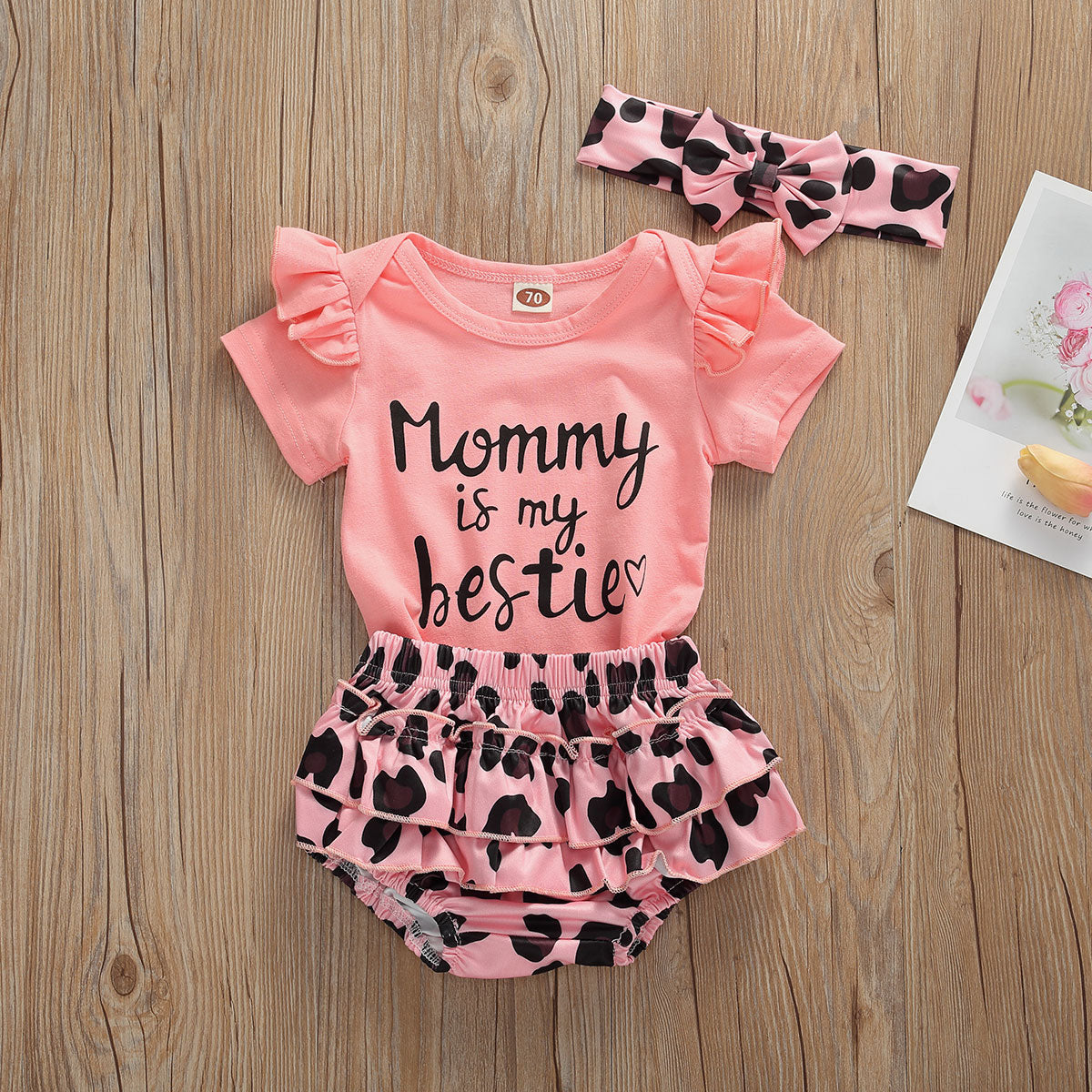 Infant Baby Girls Pink Short Sleeve Suit