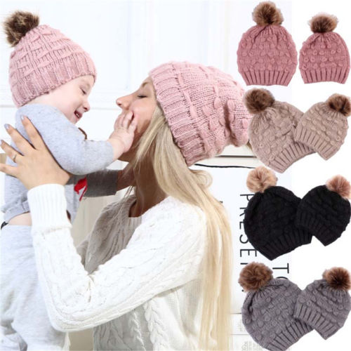 Baby Knit Solid Cotton Blend Cap