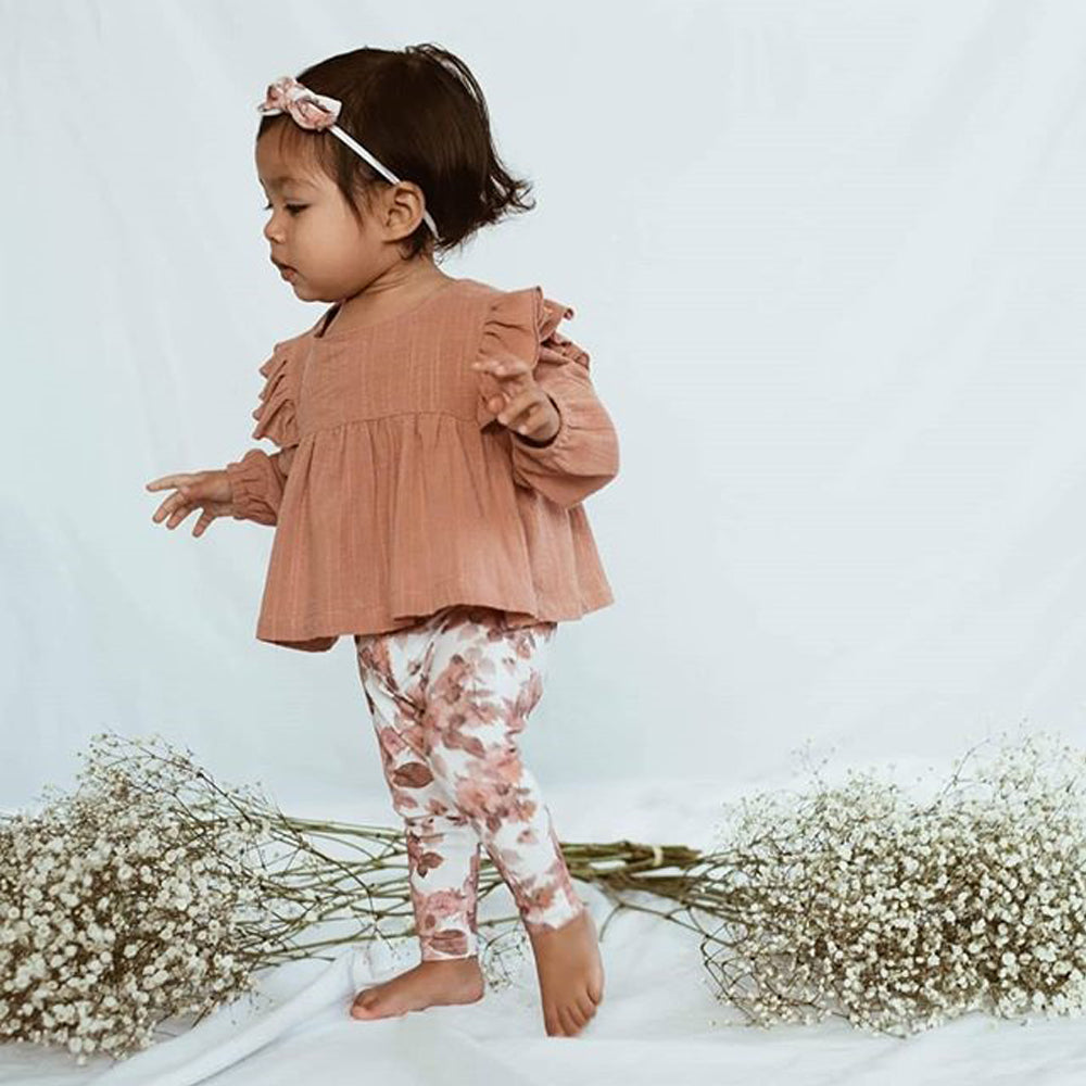 Print Floral Pant Baby Girl Clothes