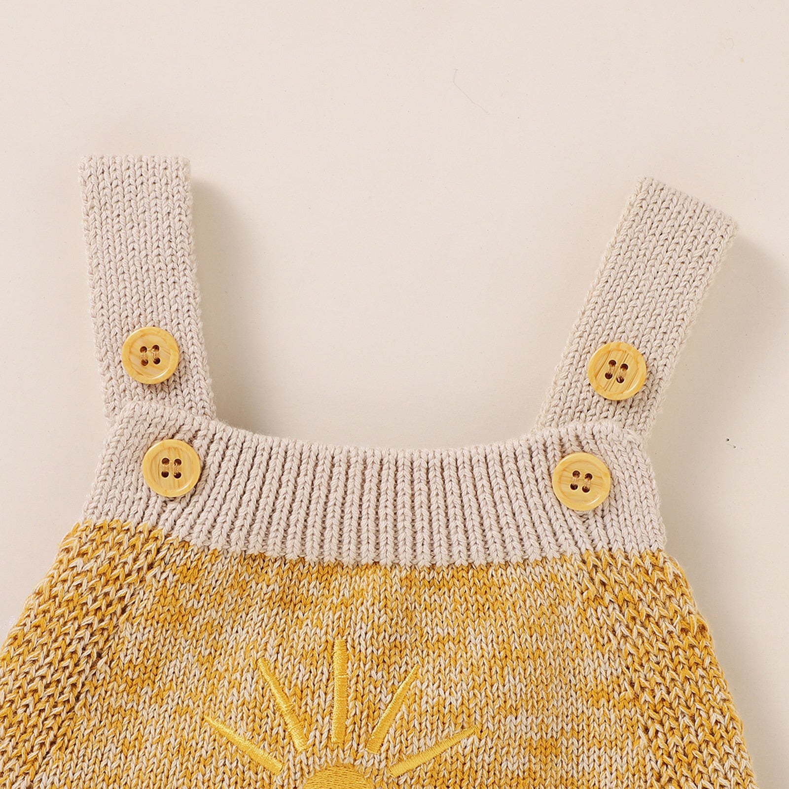 Sleeveless Knitting Sun Printed Jumpsuit